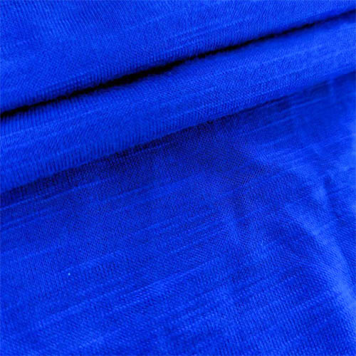 Polyester Rayon Slub Jersey fabric with soft handfeel